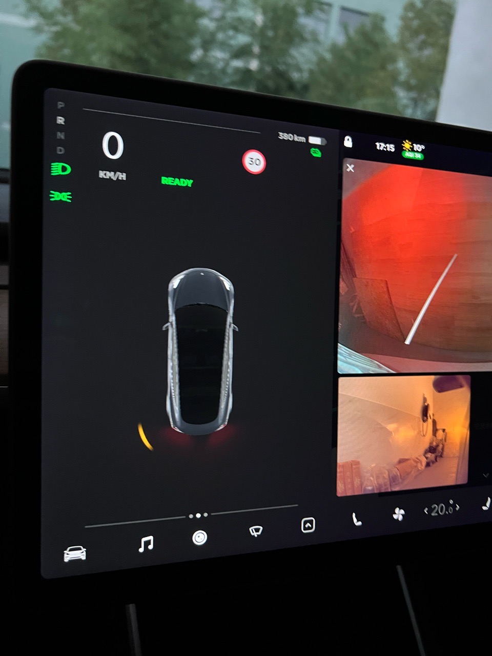今天倒车后面的雷达不太灵是怎么回事 距离有时候显示 有时候不显示 - 图片 1