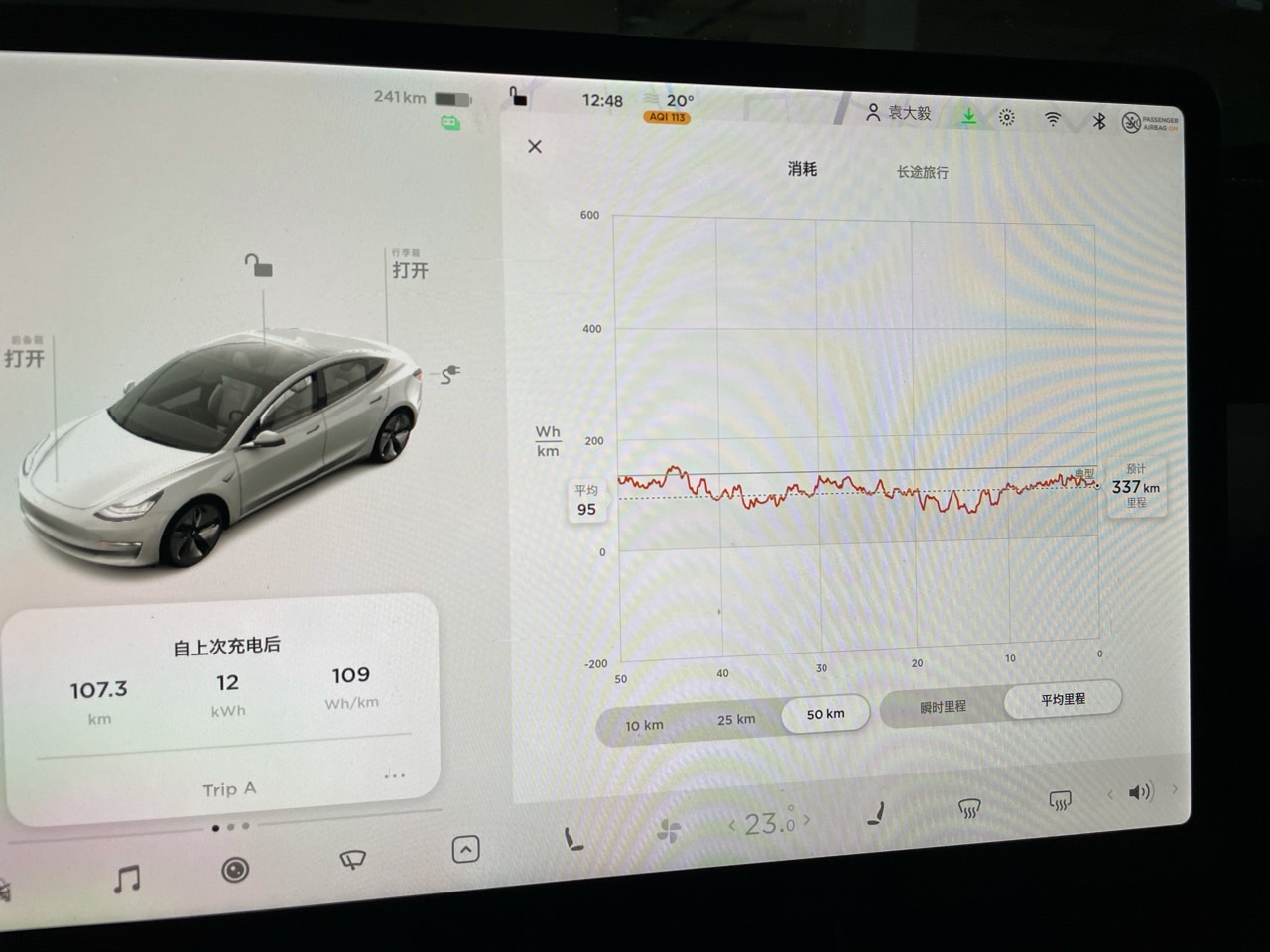 天气温度18度，铁锂电池，充满电348。开得跟乌龟一样慢，30.40，一脚猛的都没踩！这种情况走了1:1.完全没有乐趣 - 图片 4