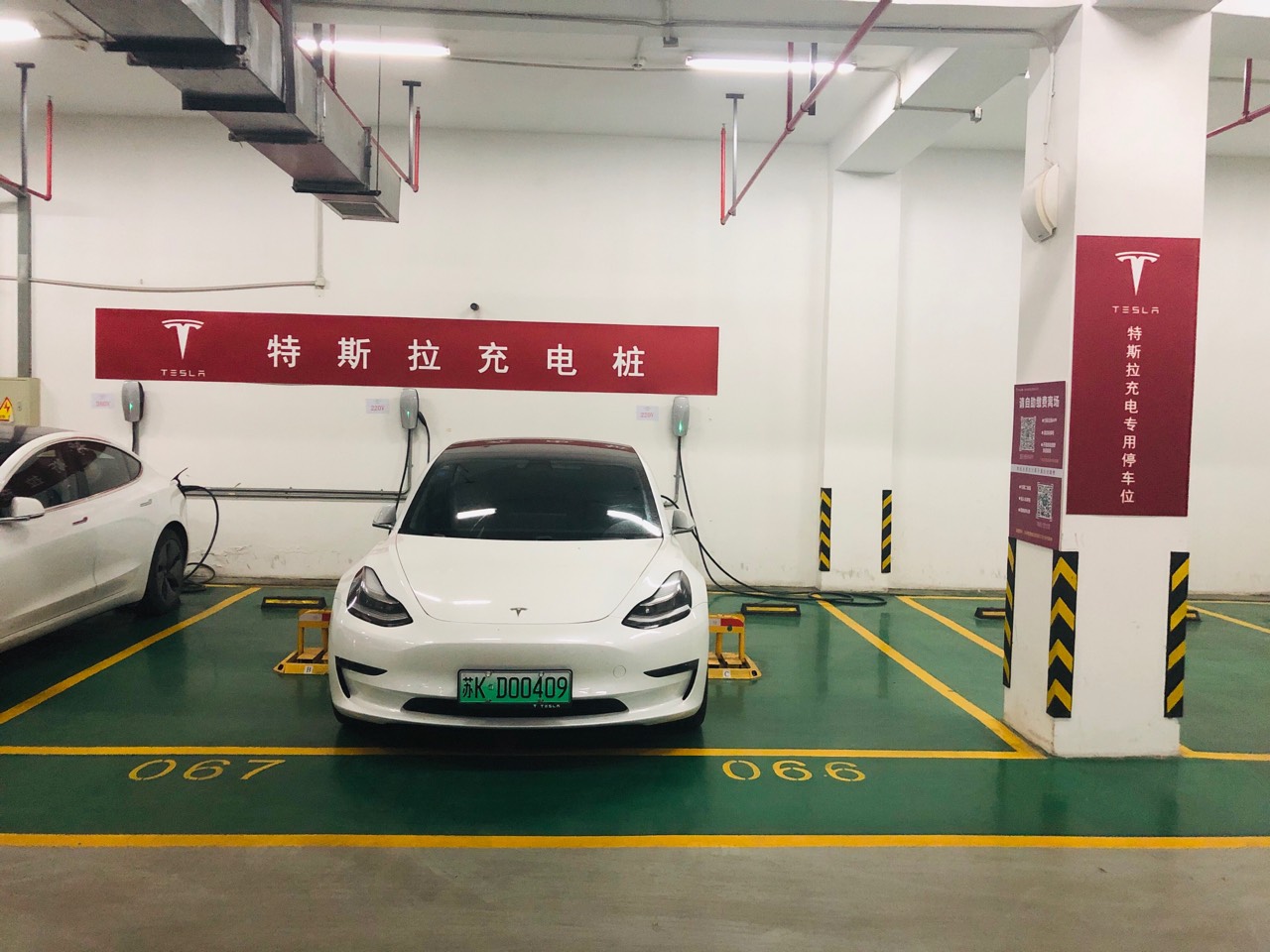 这兄弟有才啊，目的地充电桩 - 图片 1